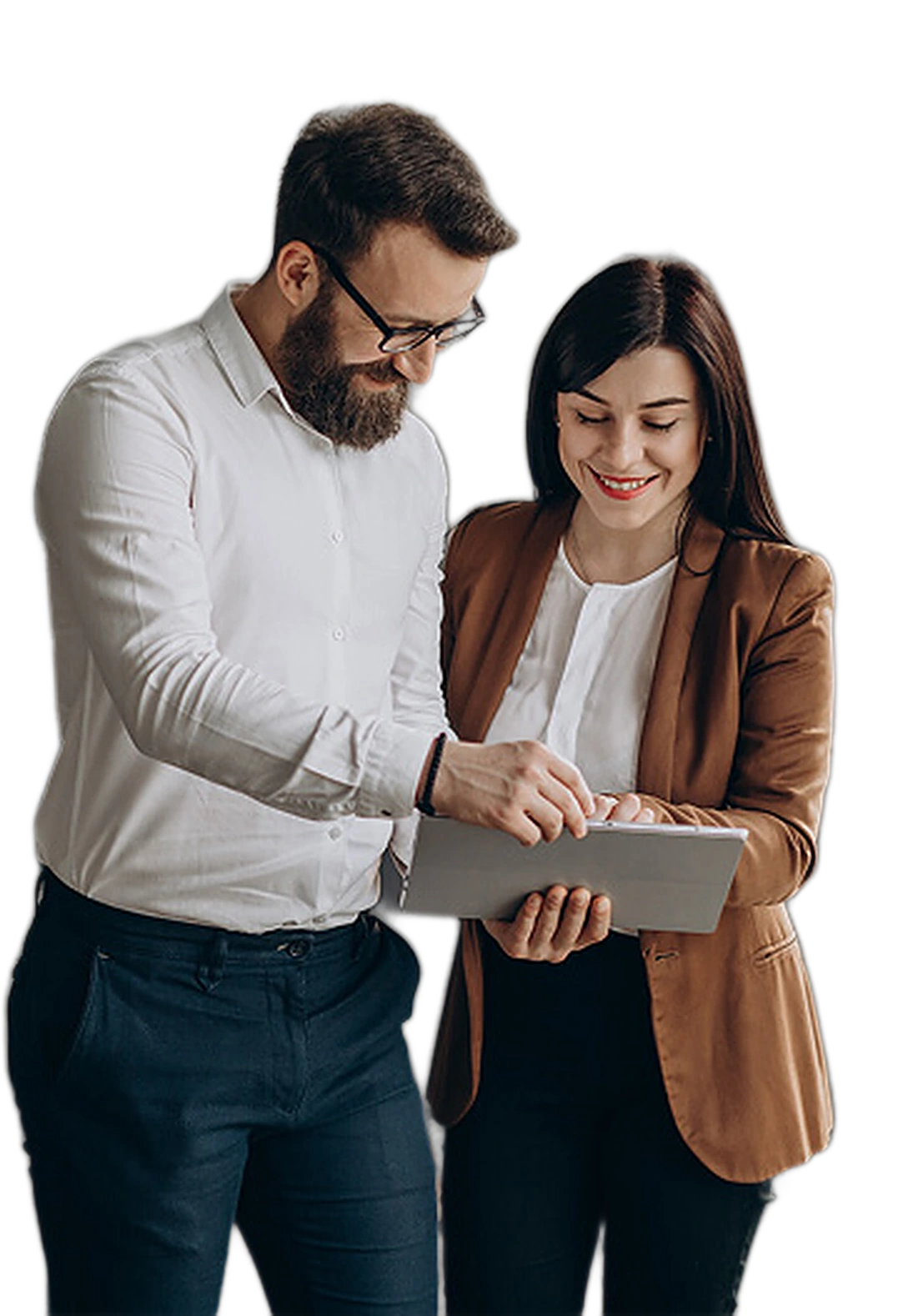 Owners reviewing an SBA loan offer